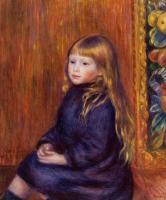 Renoir, Pierre Auguste - Seated Child in a Blue Dress